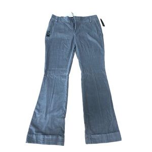 Banana Republic Wide Leg Corduroy Pants in Slate Blue Women's Size 14 Long